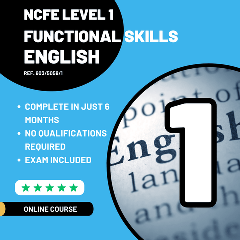 NCFE Level 1 Functional Skills English – Online Course
