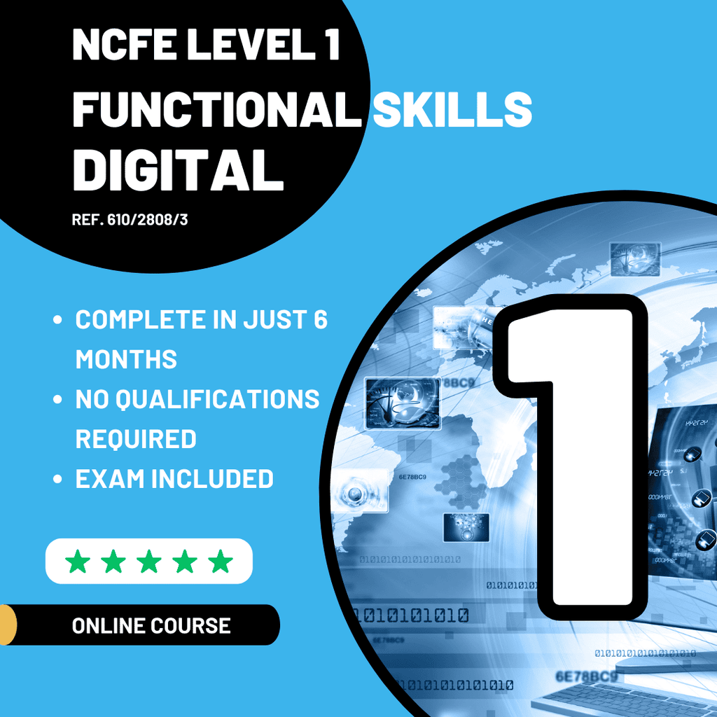 NCFE Level 1 Digital Functional Skills – Online Course
