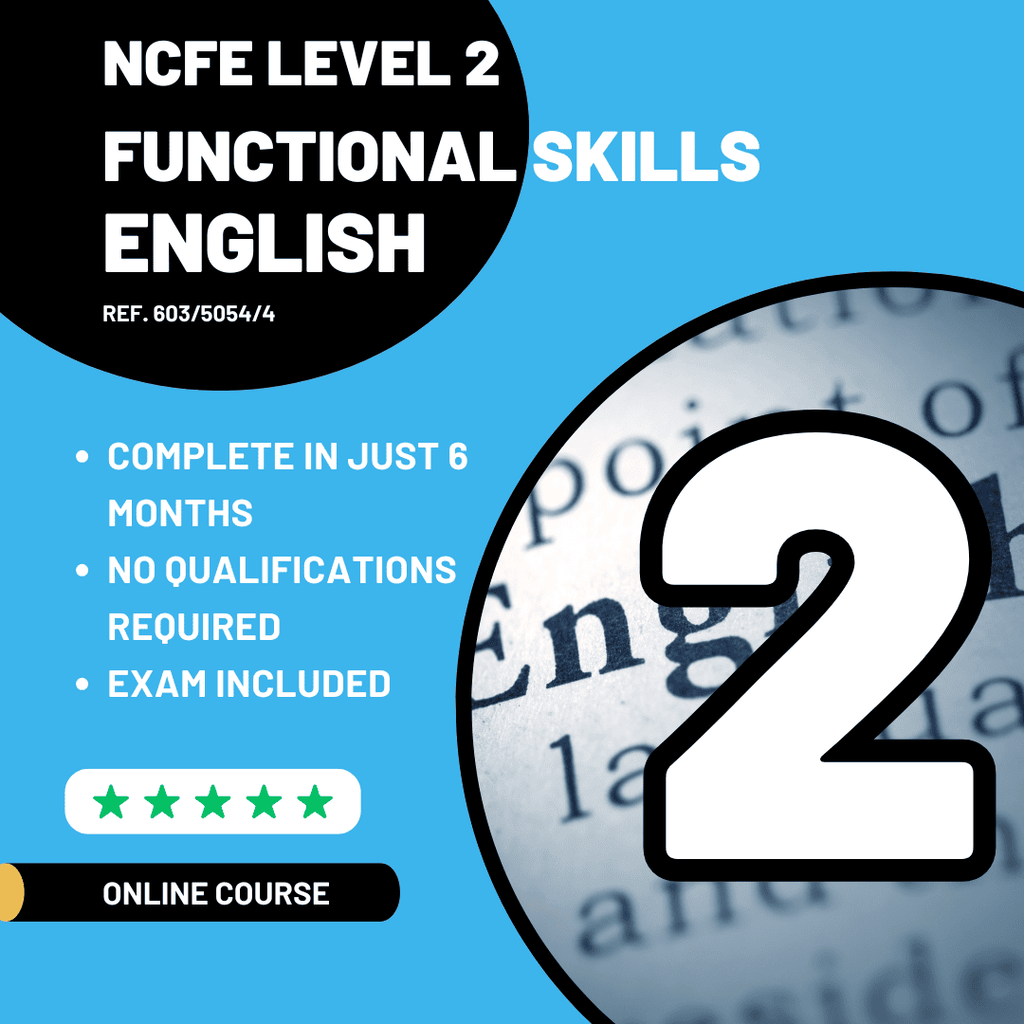 NCFE Level 2 Functional Skills English – Online Course