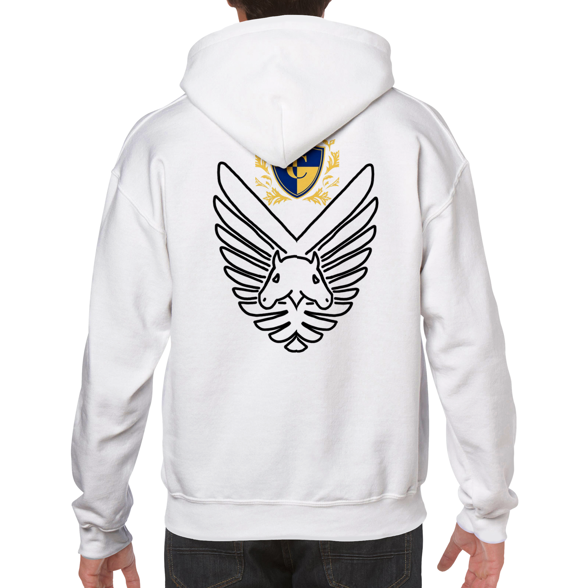Pegasus Winged hoodie (Exclusive White)