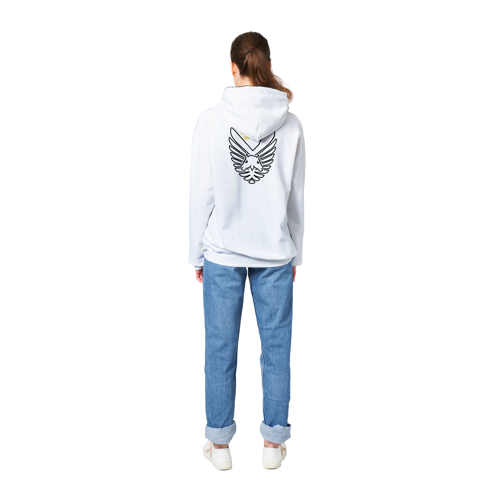 Pegasus Winged hoodie (Exclusive White)
