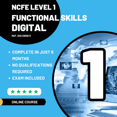 NCFE Level 1 Digital Functional Skills – Online Course