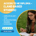 Online Access to Higher Education Diploma (Land Based Studies) Ref. 400/1530/0