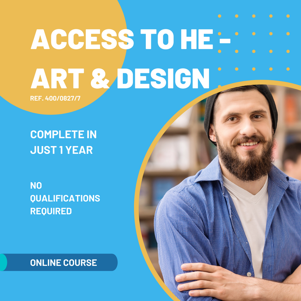 online art and design access course for careers in creative industry without A Levels