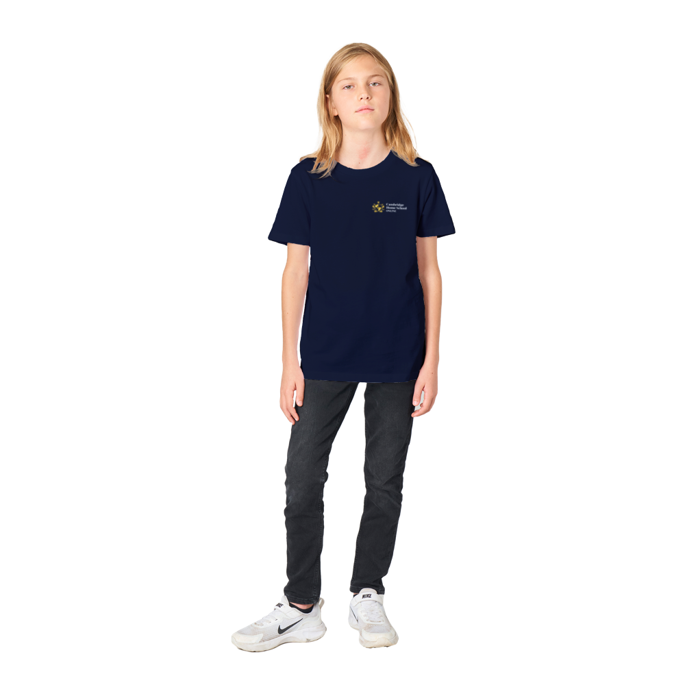 CHS Organic Kids Crewneck T-shirt Navy
