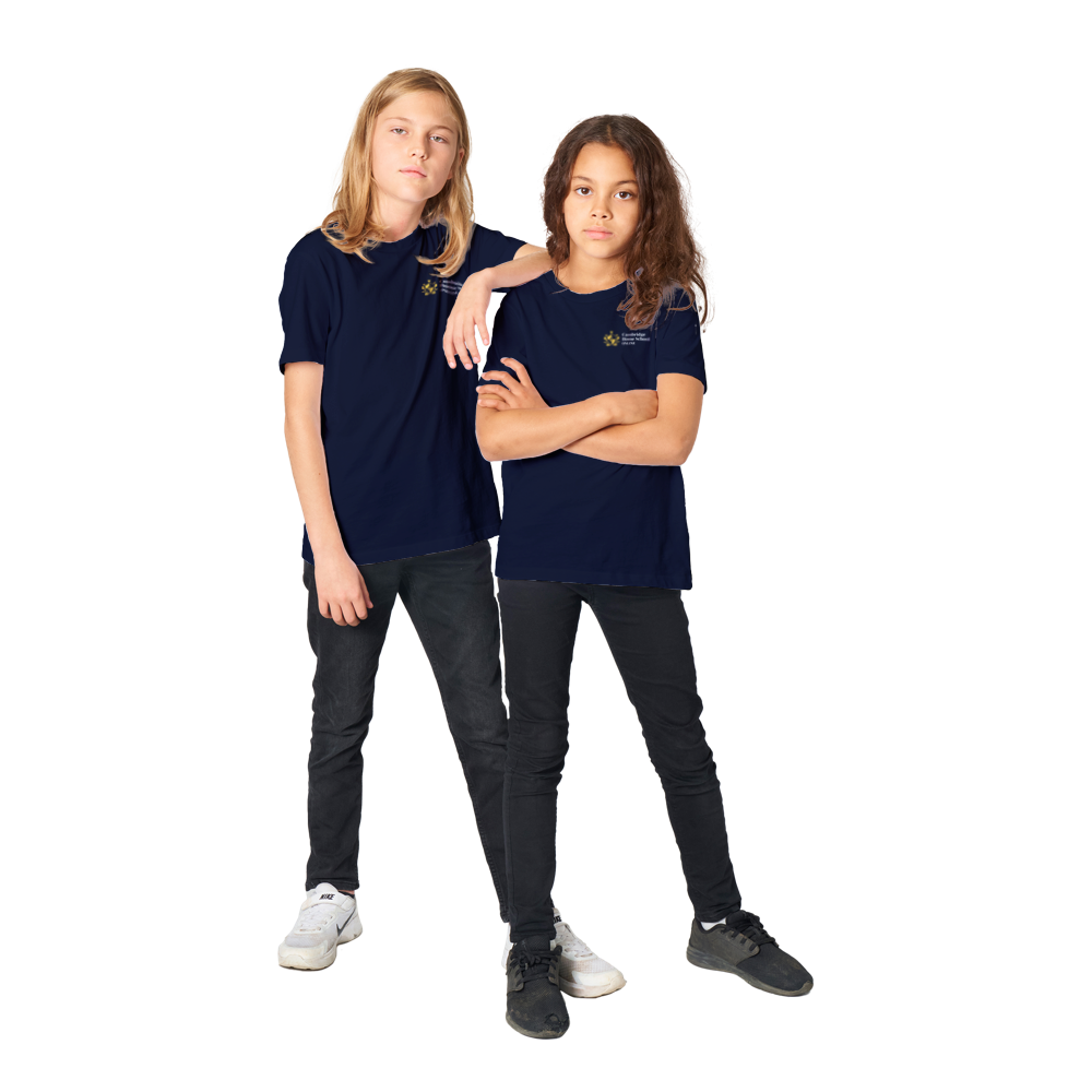 CHS Organic Kids Crewneck T-shirt Navy